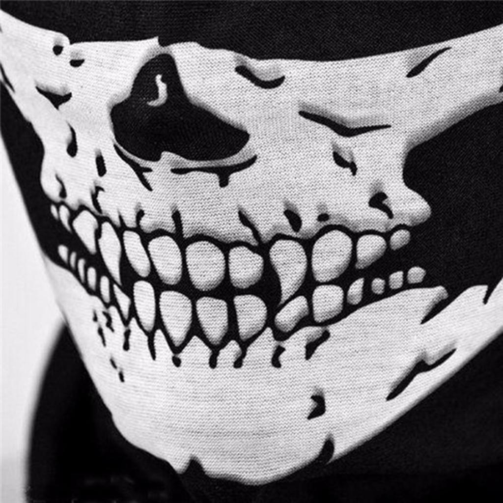 Halloween Skeleton Gloves and Skull Face Mask Set Haunted House Bar Party Character Playing Scary Scene Photo Props