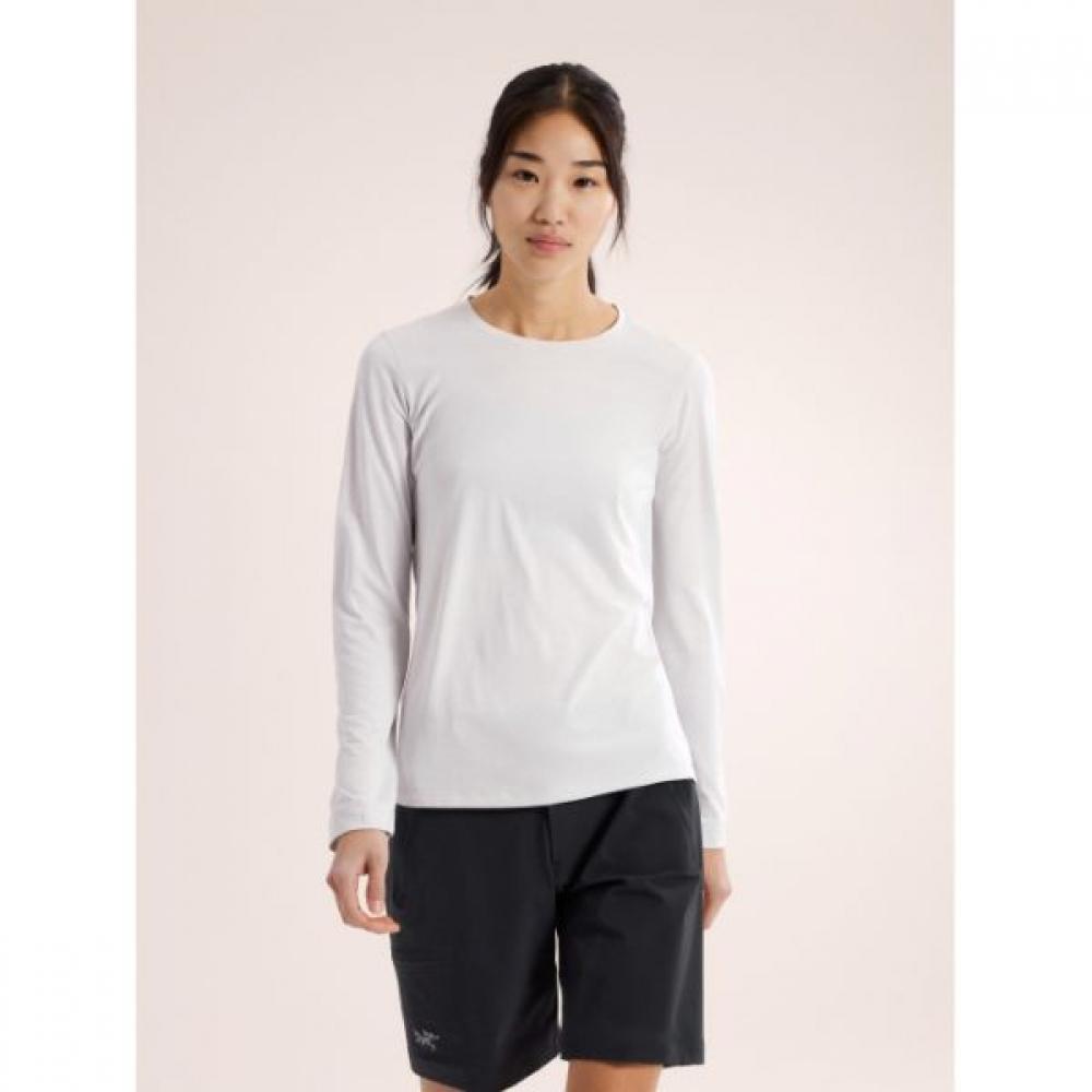 

Arcteryx Women Ls Theme Crew Neck Shirt EUPHORIA HEATHERXS