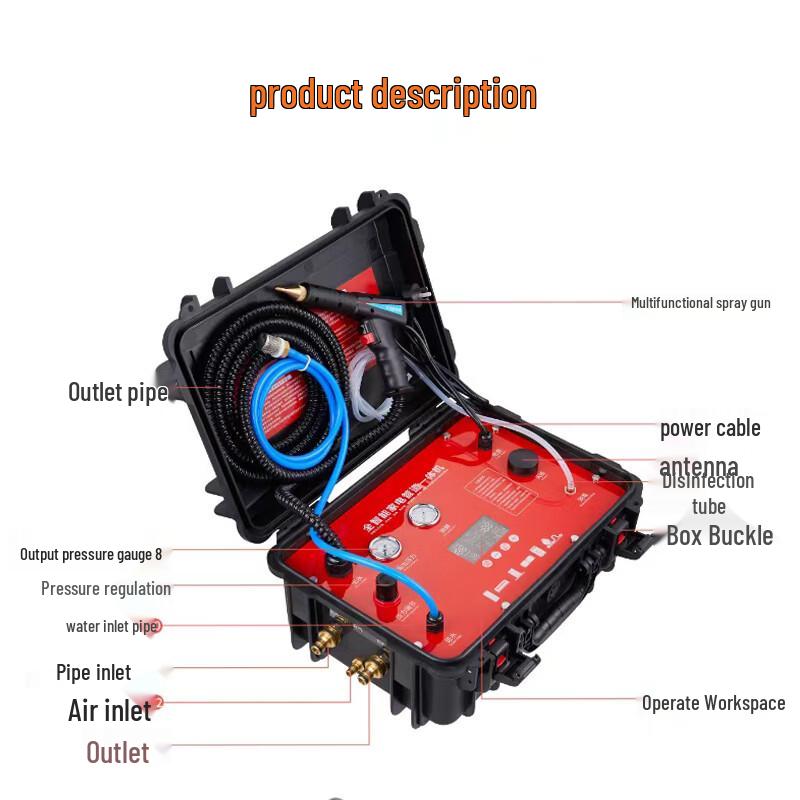 CNTII 2-in-1 Steam and Pipe Cleaning Machine CN plug (adapter included)