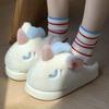 Funny clown couple cotton slippers women's new winter men's cotton shoes indoor and outdoor wear thick soles increase