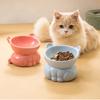 Ceramic Pet High Foot Bowl Cute Dog Food Feeding Basin Pet Supplies Cat Bowl  Neck Protection