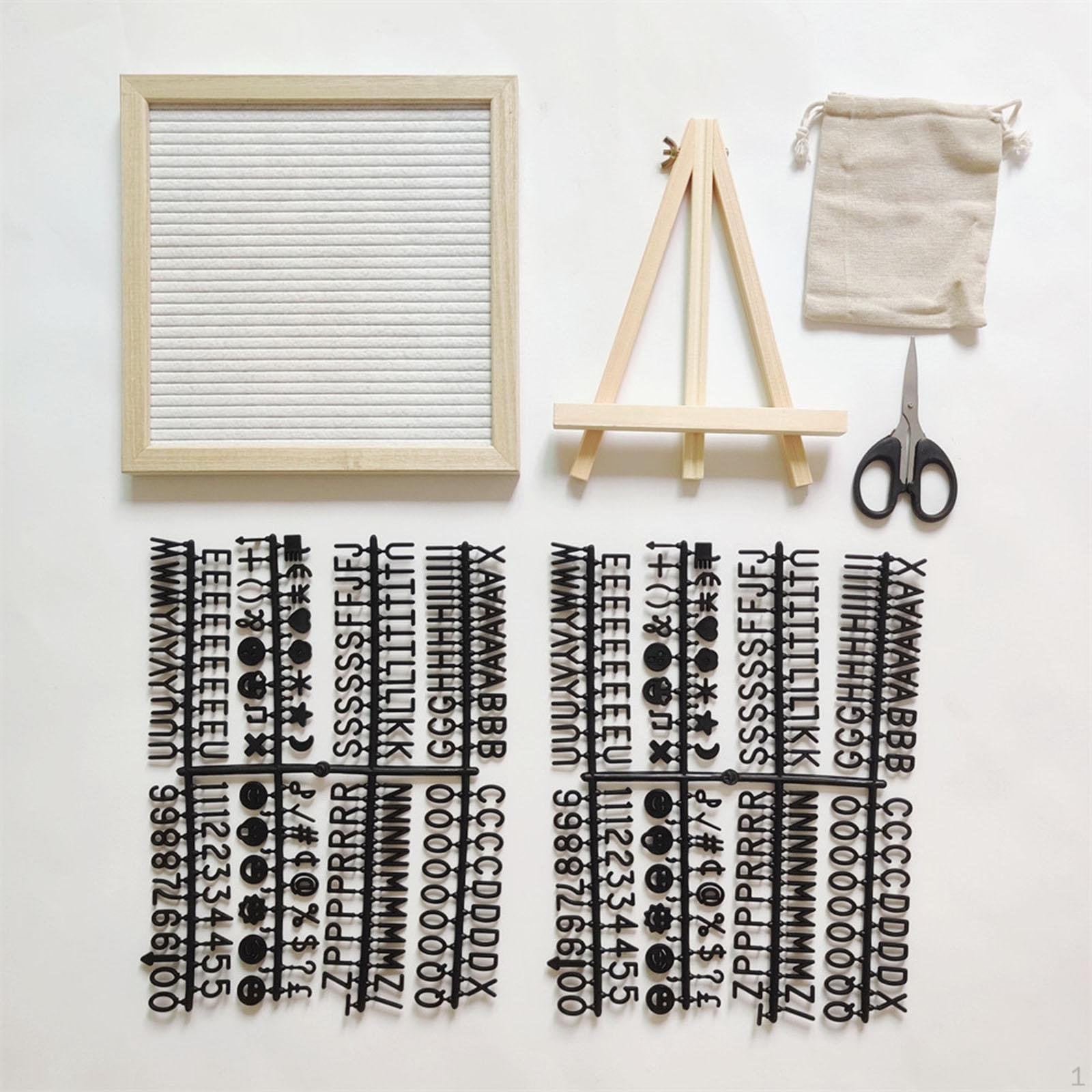 

Бабилла из модифицируемых фетровых букв с подставкой, офисное украшение для класса белый