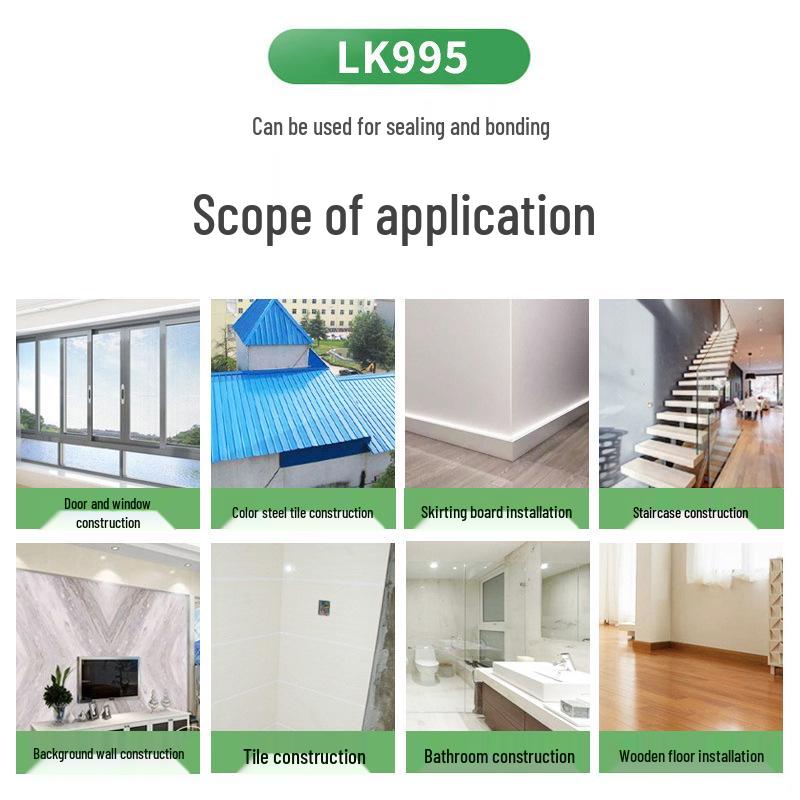 Green Kang 995 Eco-friendly Structural Silicone Sealant for Doors, Windows, Glass, and Curtain Walls