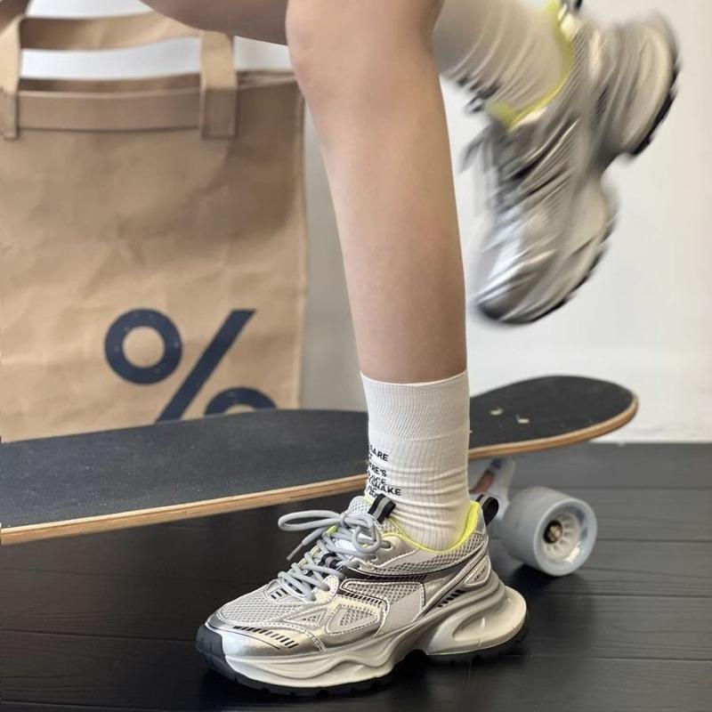 Thick-soled Dad Shoes for Women, Breathable and Versatile Casual Shoes, Retro Running Sports Shoes