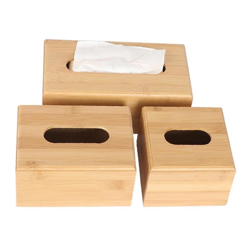 Bamboo Tissue Tissue Holder Box Durable Exquisite Tissue