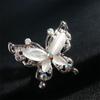 Bridal Crystal Fashion Jewelry Opal Stone Wedding Brooch Pin Butterfly Brooch Pin Rhinestone Women