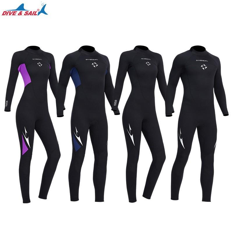 Diving Wetsuit 3mm Fullsuit Men Women Thermal Surfing Snorkeling Winter Swimming Chloroprene Neoprene