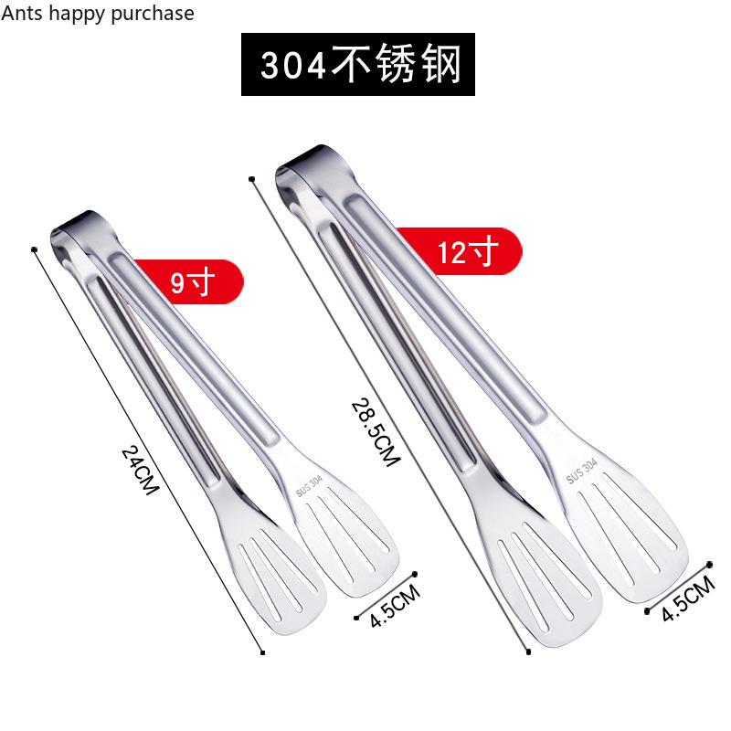 Stainless Steel Food Tongs Kitchen Accessories BBQ Clip Steak Clamp Bread Clip Kitchen Gadgets Barbecue Tool Cooking Accessories