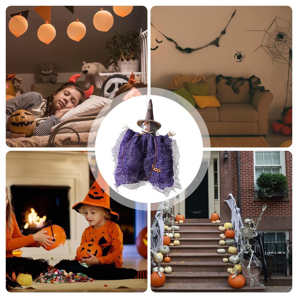 Horrifying Halloween pumpkin ghost witch Doll Ornaments Ghost Haunted House Hanging Pendants Home Kids Gift Halloween Party