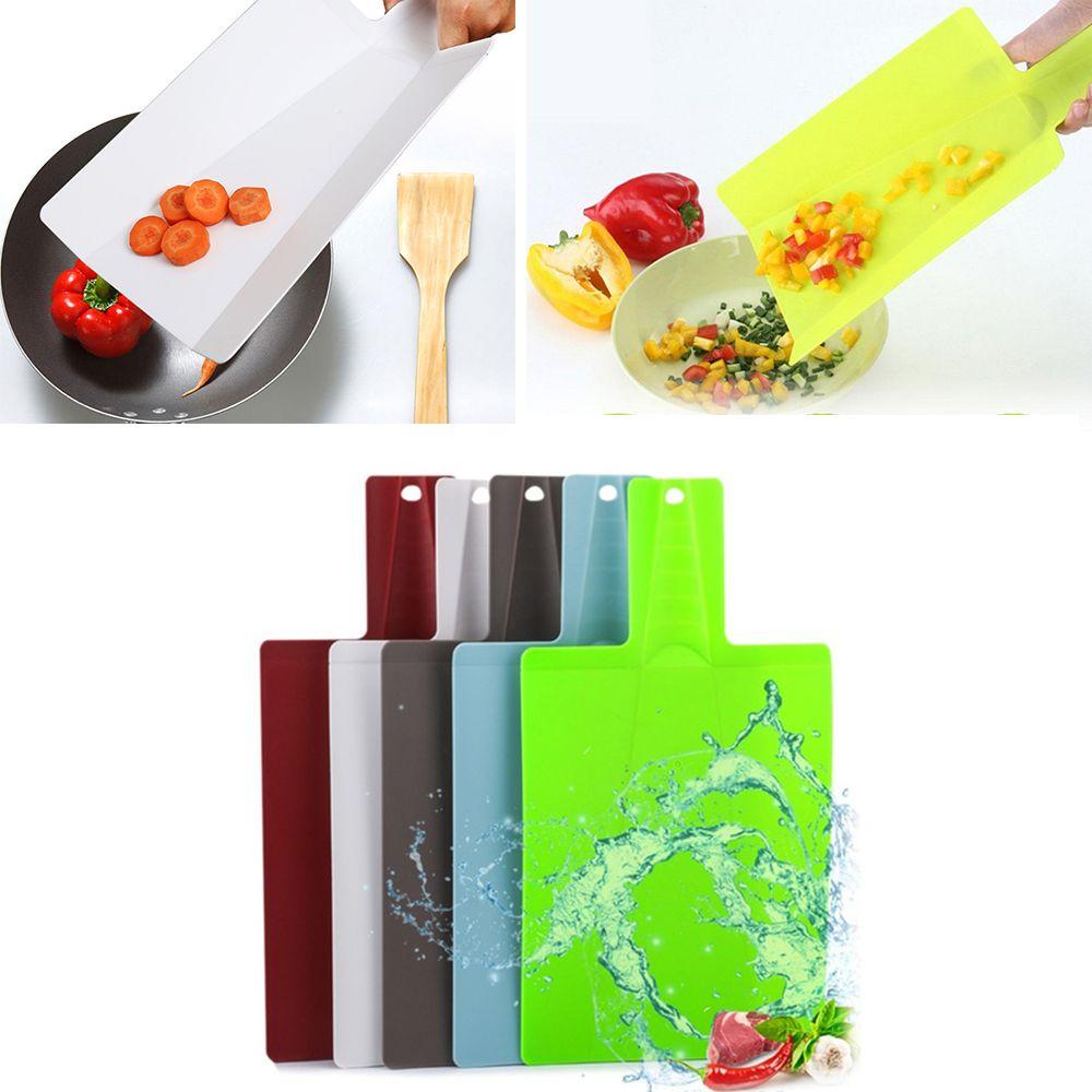 Food Accessories Skidproof Cooking Folding Kitchens Tool Plastic Cutting Boards Chopping Board