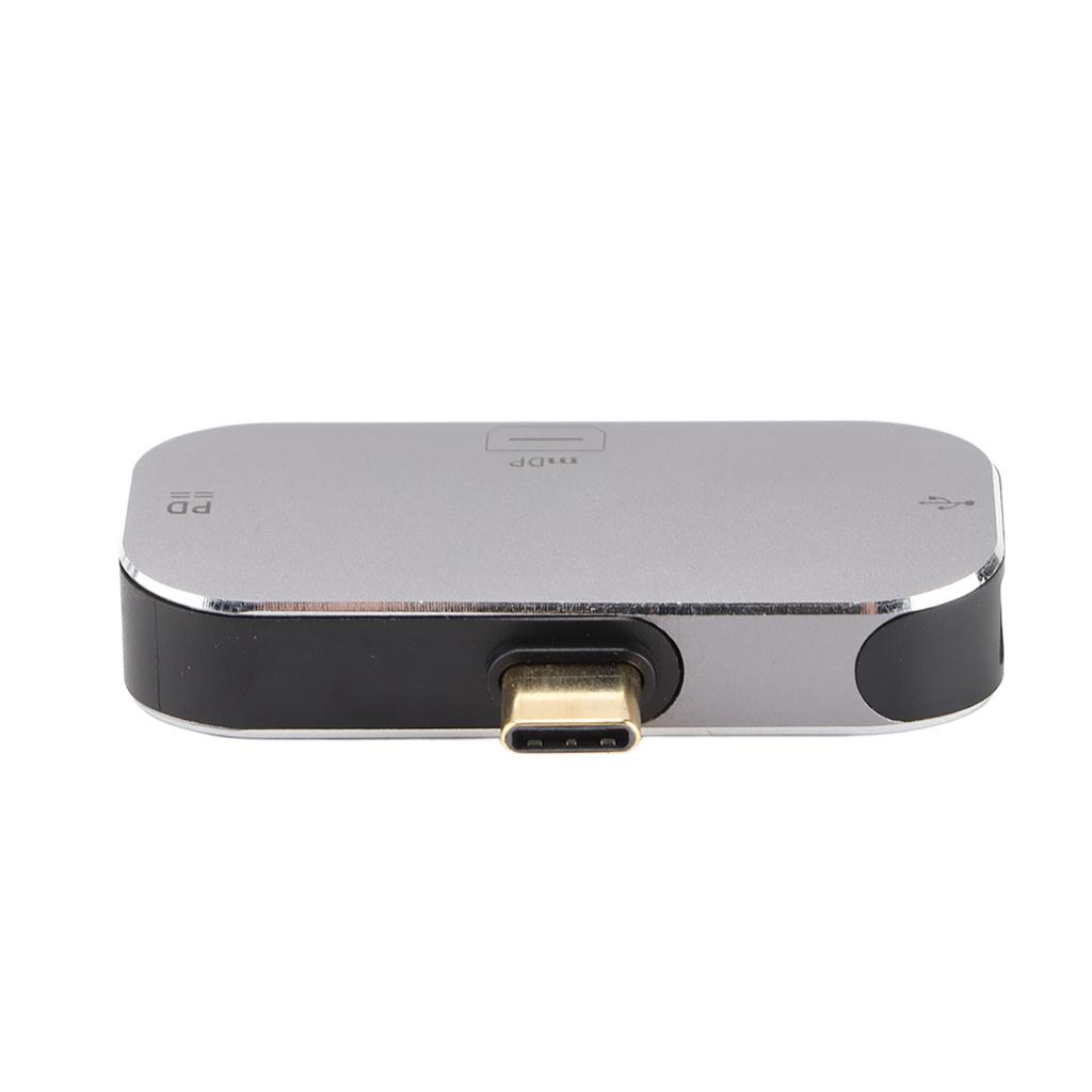 Docking Station 3 in 1 Type C Male to Mini DP USB A Type C Female USB C Dock for Windows for Android for OS X