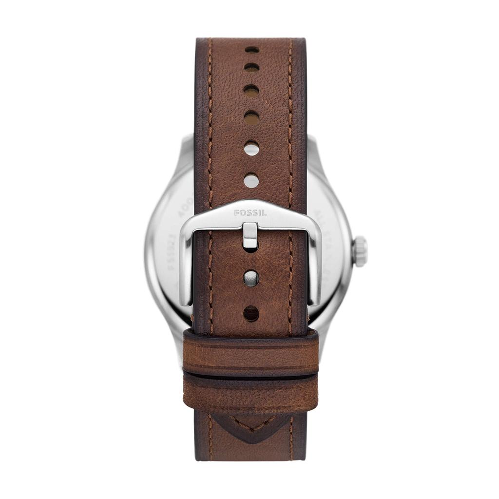 Dayliner Medium Brown Leather Watch Three-Hand