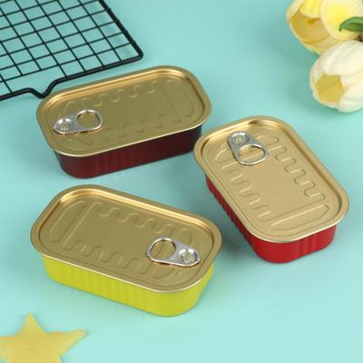 2 Stück Metall Rechteckig Leer Mini Blechdose Versiegelte Lebensmittel Dose Mit Zugring Deckel Mehrzweck Kleiner Organizer Aufbewahrungsbox