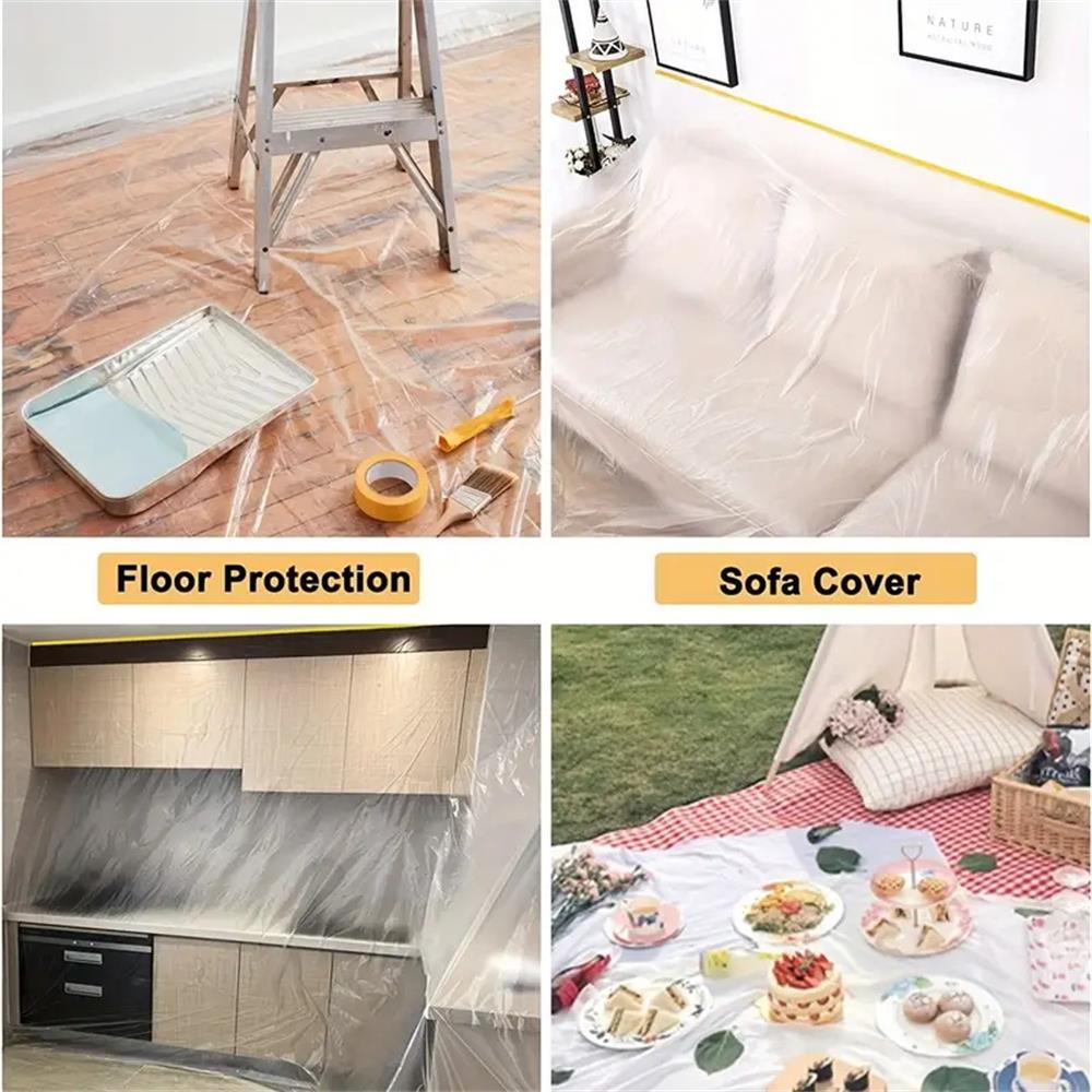 Masking film, protective plastic sheet, self-adhesive anti-paint spray film, wall decoration, furniture protective film