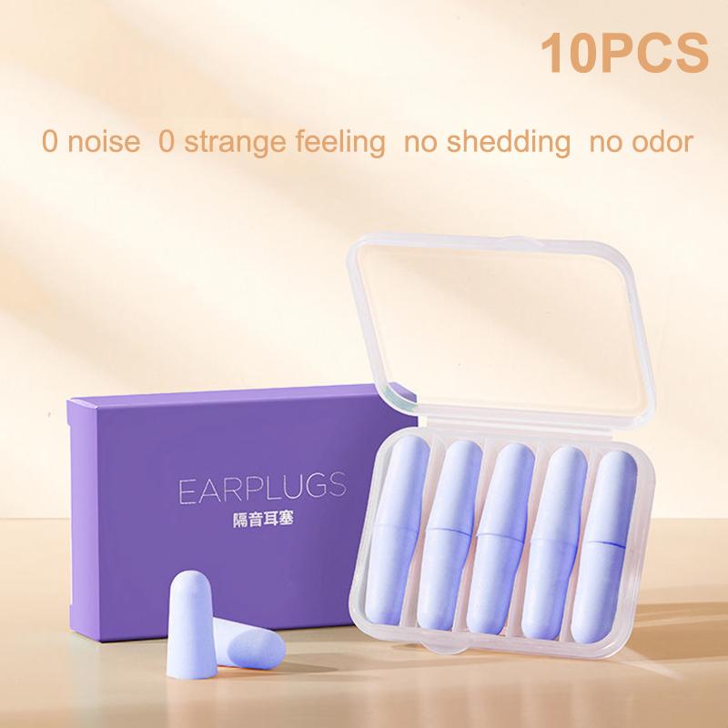 4/10Pcs Soft Slow-Rebound Earplugs for Noise Reduction and Sound Insulation Ideal for Sleeping and Hearing Protection