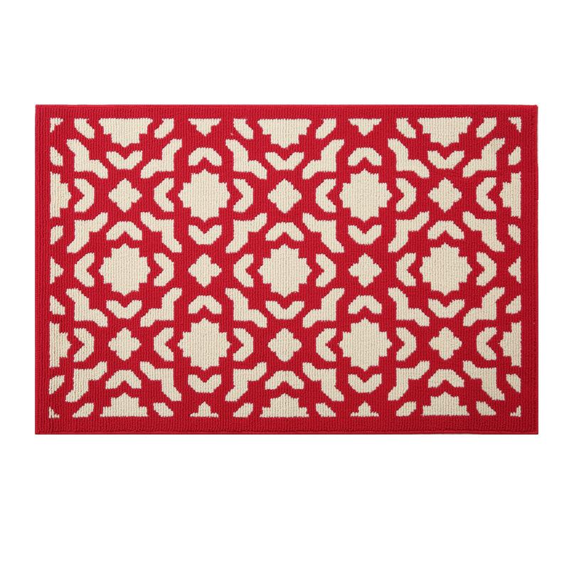 Red New Year Festive Mat Entry Door Mat Entry Door Mat Indoor Entrance Mat Housewarming Carpet