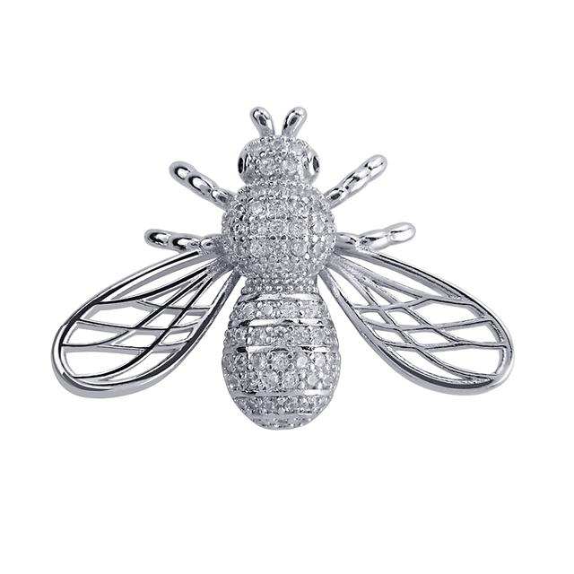 

Новый кубический цирконий, булавка для ошейника в виде пчелы, броши с насекомыми для женщин и мужчин, медные украшения, 2 цвета, высокое качество