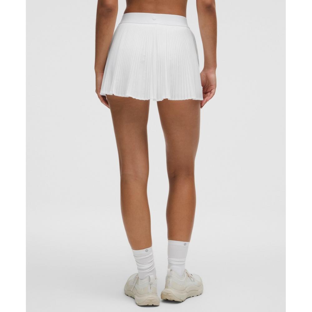 Lullulemon Replicate High-Rise Pleated Tennis Skirt Wht
