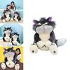 Cute Grey Short Plush Lucife Cat Doll Stuffed Animal Toy For Teenagers 30/45/60/80cm