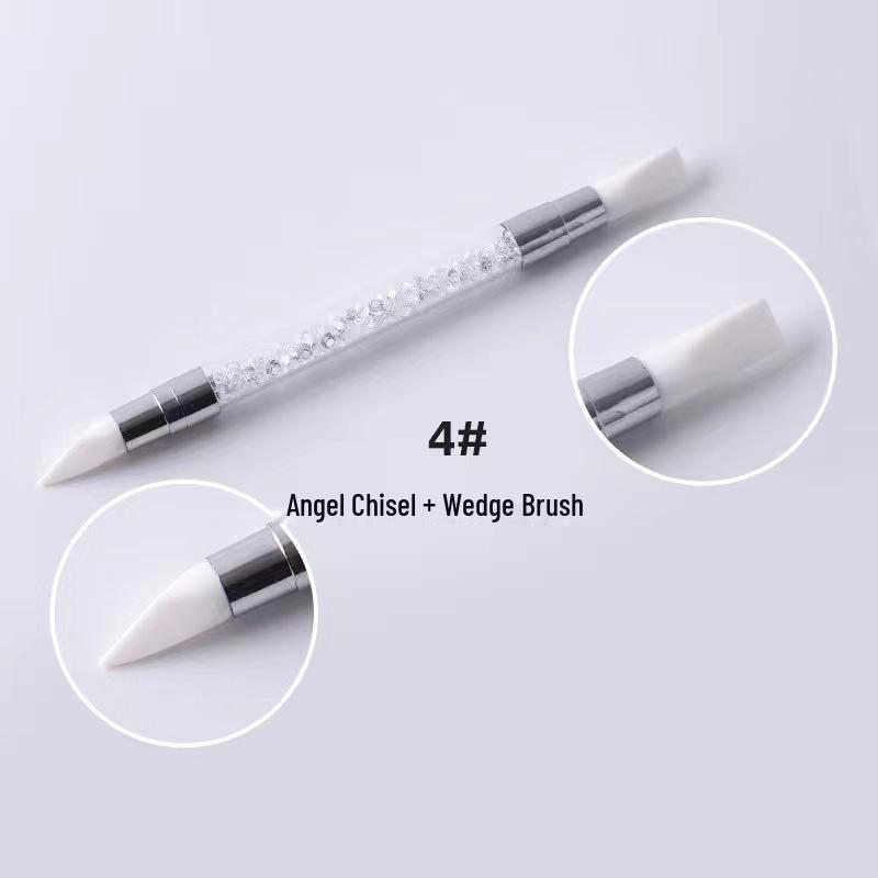 Silicone Double-Ended Nail Art Pen Set: 5-Piece Dotting and Drawing Tools