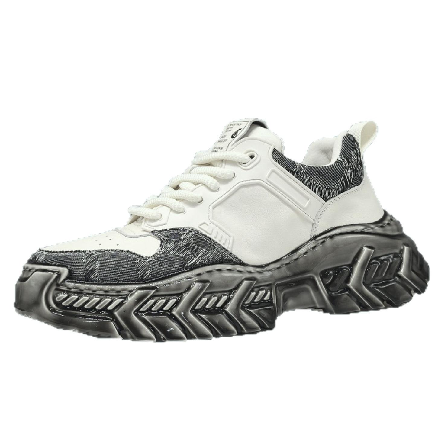Raw high-end rubber shoes trendy shoes thick-soled heightening casual shoes 39