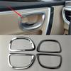 4PCS/Lot For 2014-2018 Toyota Corolla Car Stickers ABS Chrome Interior Door Shake Handshandle Decoration Cover Sequ
