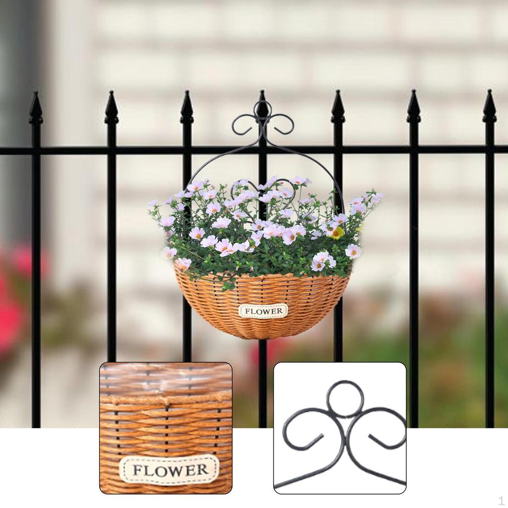 Hanging Planter Wall Flower Basket for Home Decor, Hand Woven, Decorative Planter,