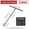Hex Socket Drive T-Socket Wrench 6-19mm Hand Tool Durable Hex Socket  Home Maintenance