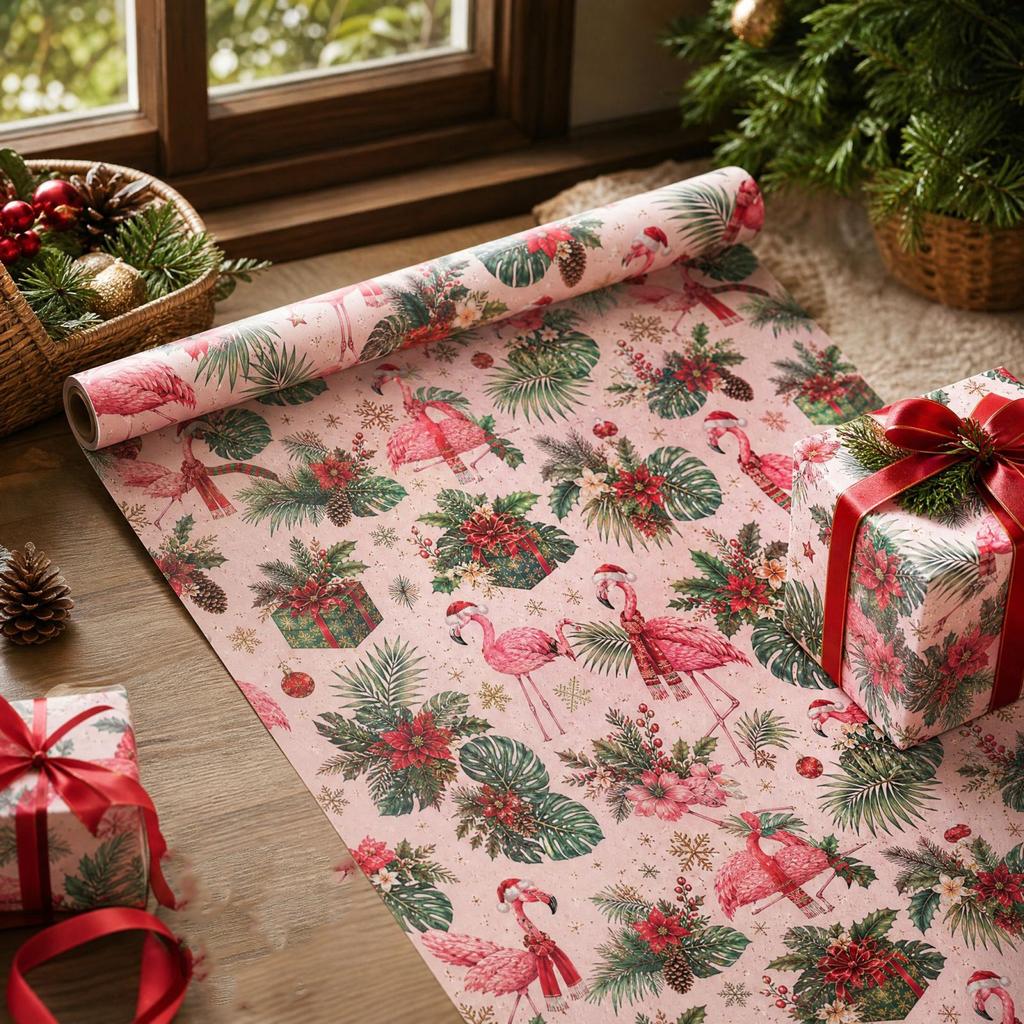 Christmas Gift Wrapping Roll 43 300 cm for Holiday Presents and Projects