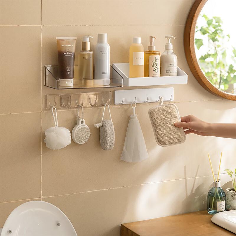 Guanzhuojia No-Drill Bathroom Wall Hooks 5 Hooks