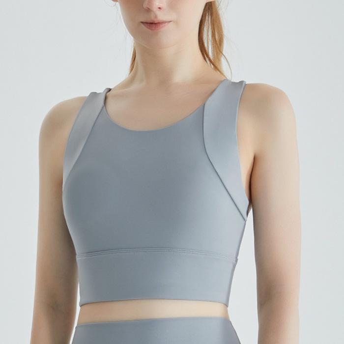Chuandun Women's Breathable Yoga Vest with Built-in Support