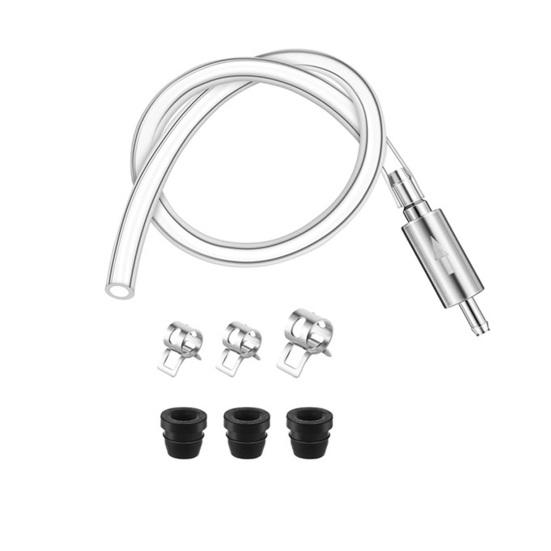 Brake Bleeder Hose Easy To Use Universal Brake Fluid Bleeder One-Way Check Valve Tube Bleeding Tool Kit with Hose Clamps