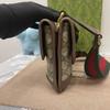 [Pre-Owned] GG Supreme Reversible Tiger Head Magnetic Closure Shoulder Canvas And Leather Trim Crossbody Bag Small - Very Good #1KKQVDY