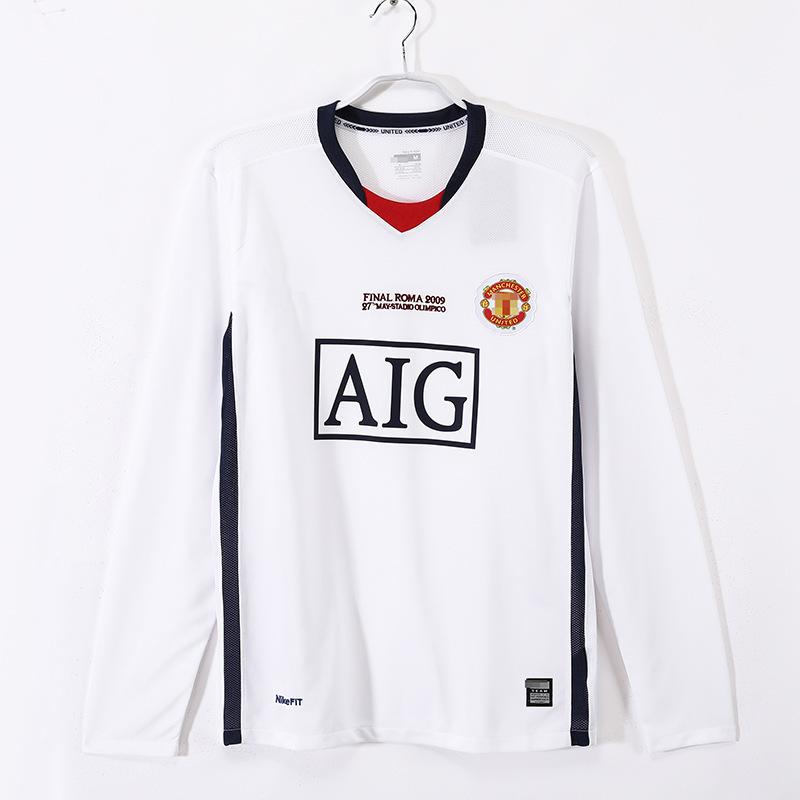 Red Devils 0406 Manchester United Premier League Jersey No. 7 C Ronaldo Long Short Sleeve  Rooney 08-09 Champions League Edition Manchester United
