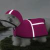 Hooded Dog Rain Poncho Adjustable Design Dog Rain Cloak Soft Waterproof Rain Jacket  Pet Outing