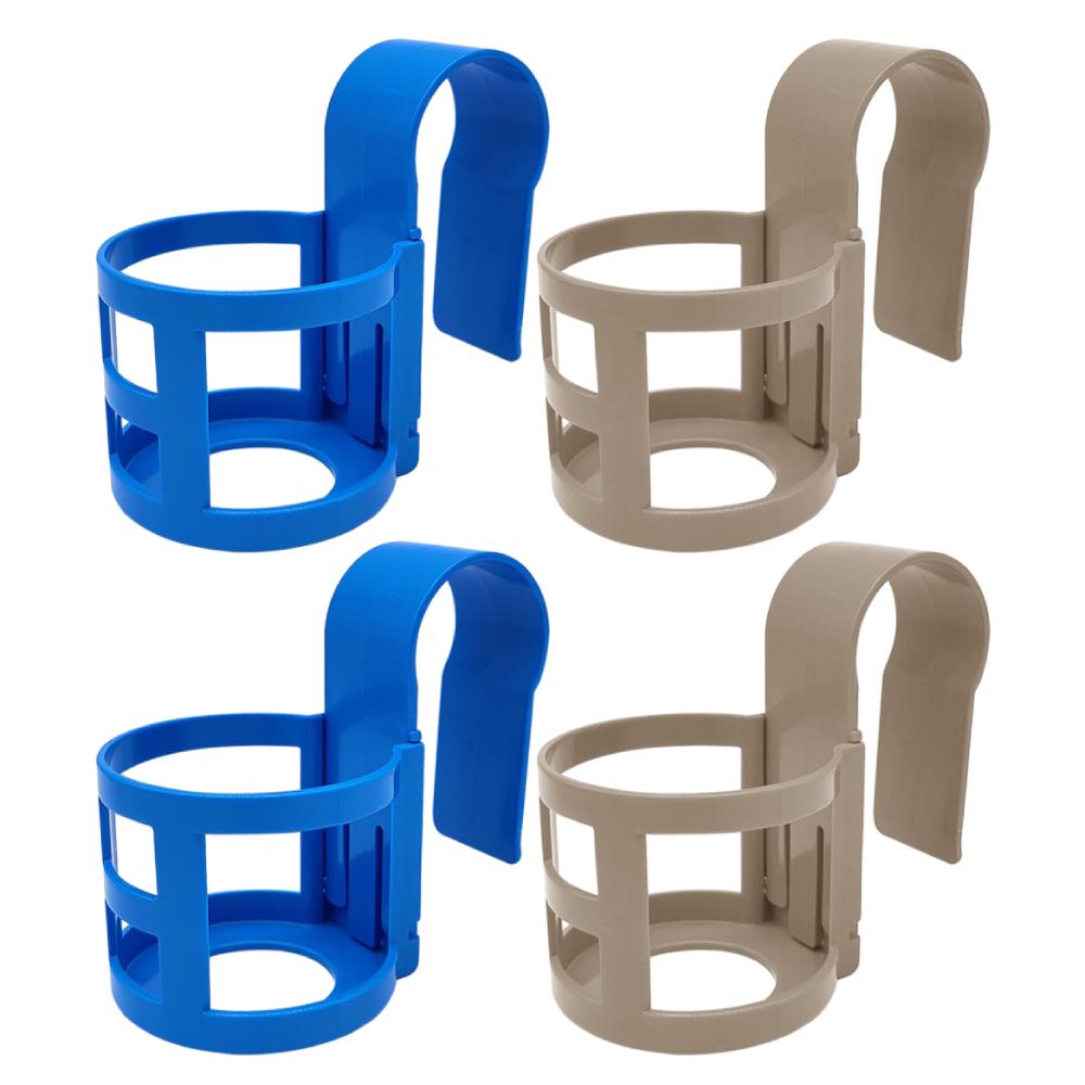 2/4pcs Multifunctional Pool Hanging Rack Plastic Beverage Drinks Holder Holds Cups Phone Sunscreen for Outdoor Pool Accessories