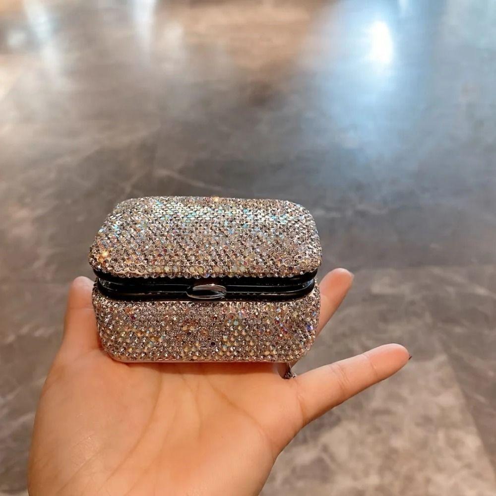 Bling Jewelry Box Luxury Travel Jewelry Display Stand Earrings Storage Organizer