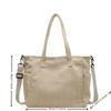 Fashion Versatile Shoulder Bag College Wind Commuting Corduroy Square BagUnisex Large Capacity Leisure Portable Crossbody Bag
