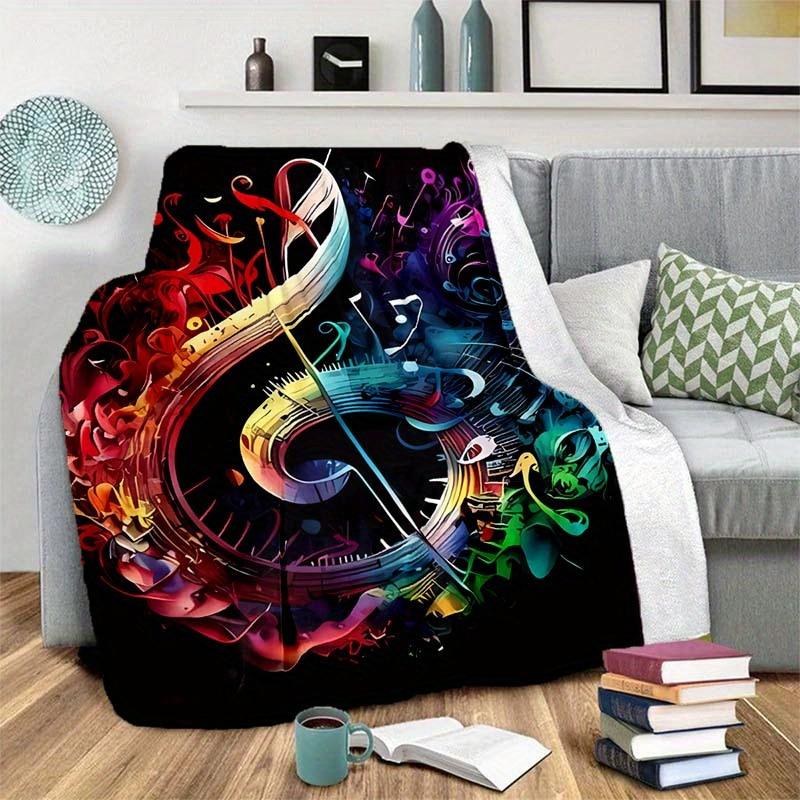 Note Blanket Soft Warm Throw Blanket Nap Blanket For Couch Sofa Office Bed Camping Travel Multipurpose Gift Blanket For All Season