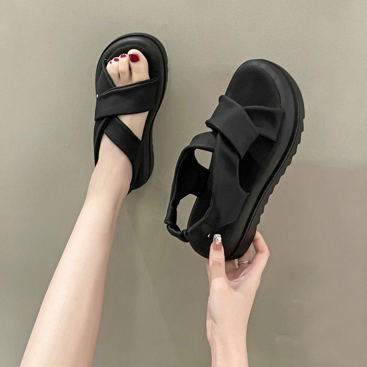 Sports Sandals Women's Summer Soft Sole Lightweight 2025 New Fashion Simple Versatile Platform Casual Women's Shoes