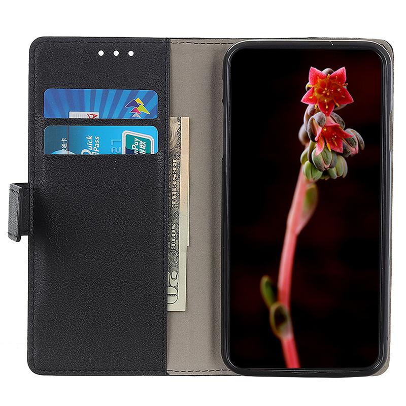 

For Samsung Galaxy A25 5G (Global) (161.0 x 76.5 x 8.3mm) Case PU Leather Cell Phone Cover with Wallet Stand Black