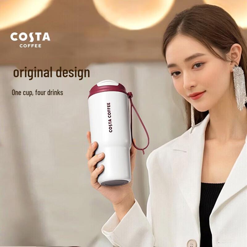 COSTA Classic White Travel Coffee Mug 620ml