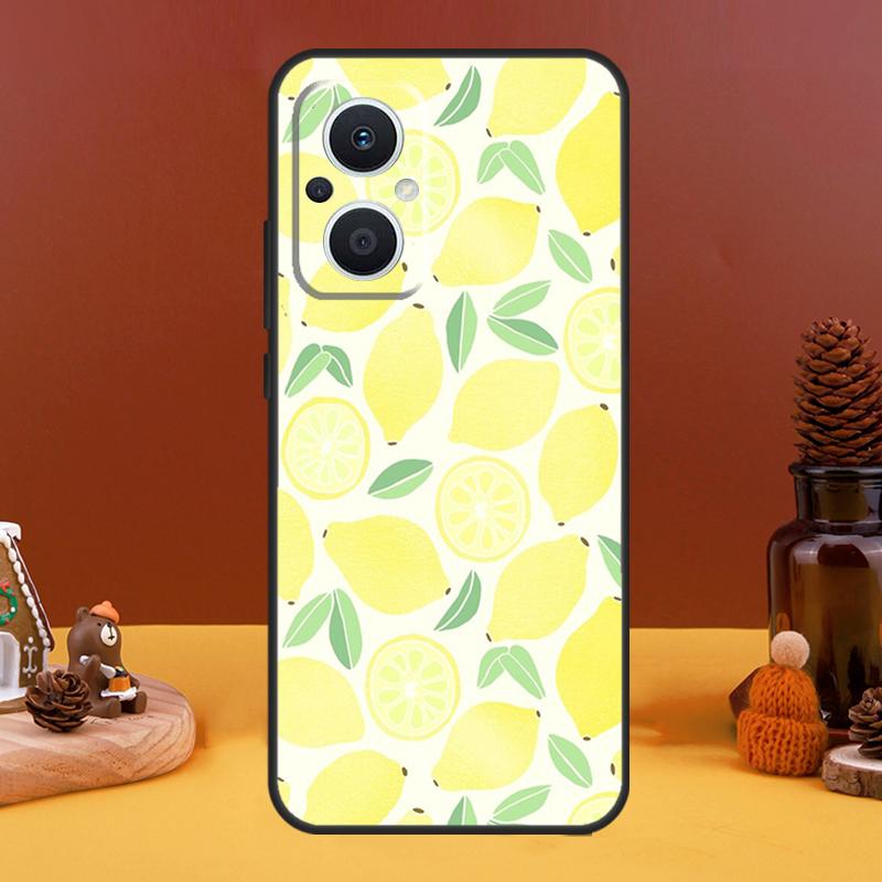 Summer Fruit Lemon Case For OPPO Reno 5 Lite 4 6 7 8 10 Pro 11 F 4Z 5Z 8T OPPO Find X2 X3 Lite X5 X6 Pro Cover