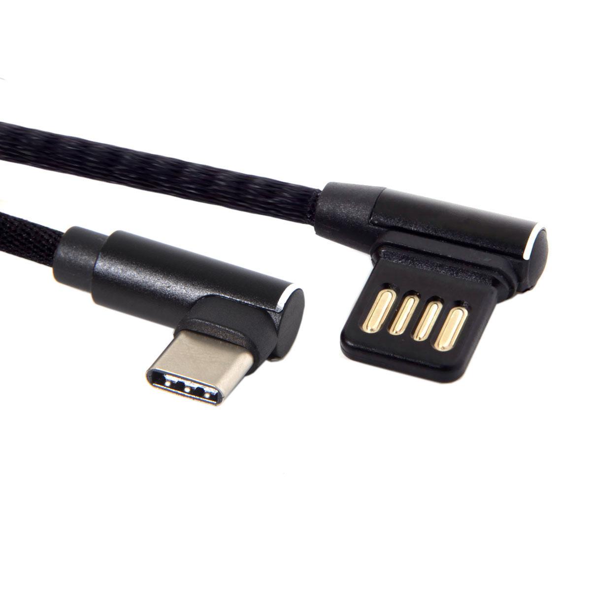 

USB-C 3.1 Type-C to Left Angled 90 Degree USB 2.0 Data Cable As Shown A