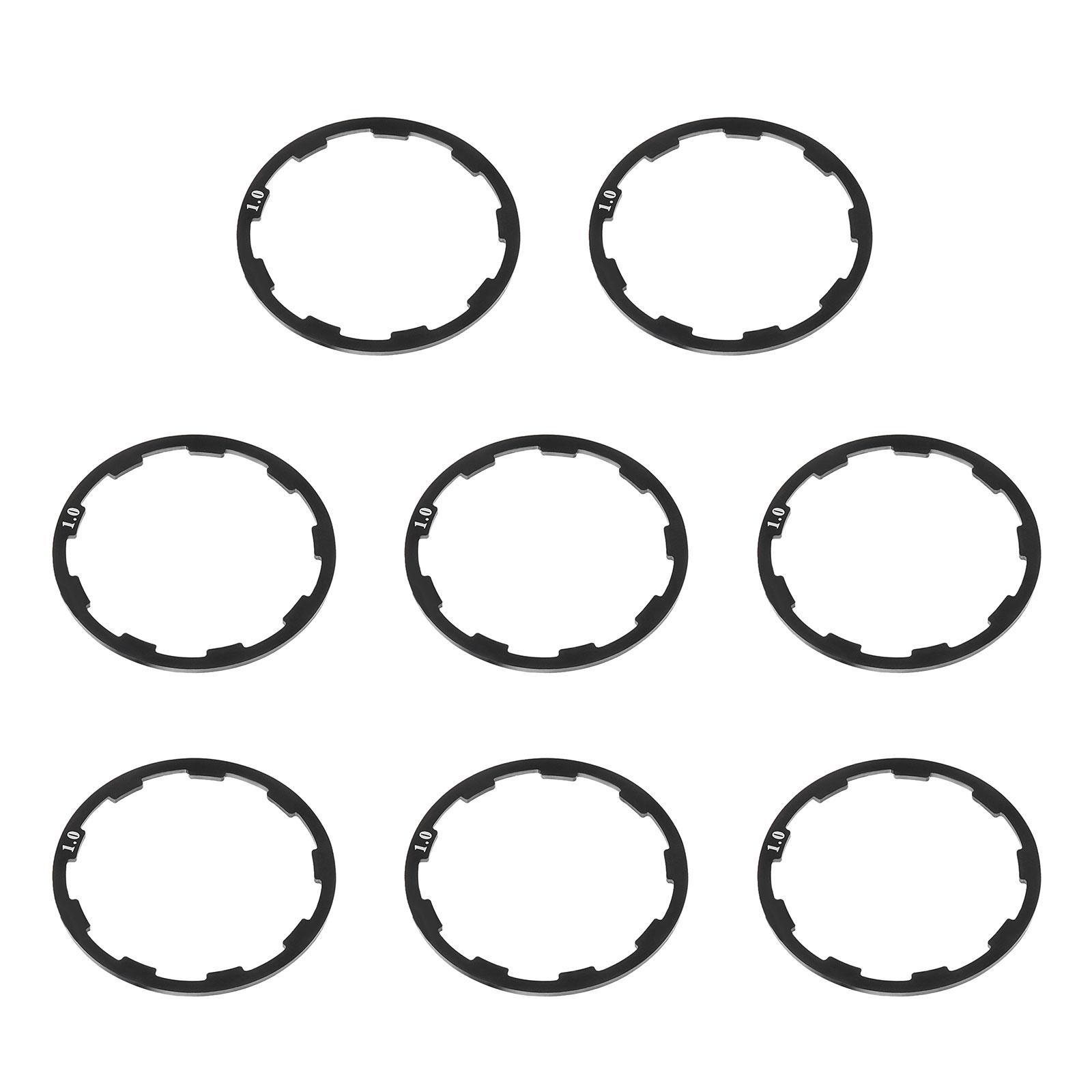 

8 шт. алюминиевые сплавы велосипеды кареточный узел шайба велосипедные кассеты проставки маховики втулки проставки для горного велосипеда A