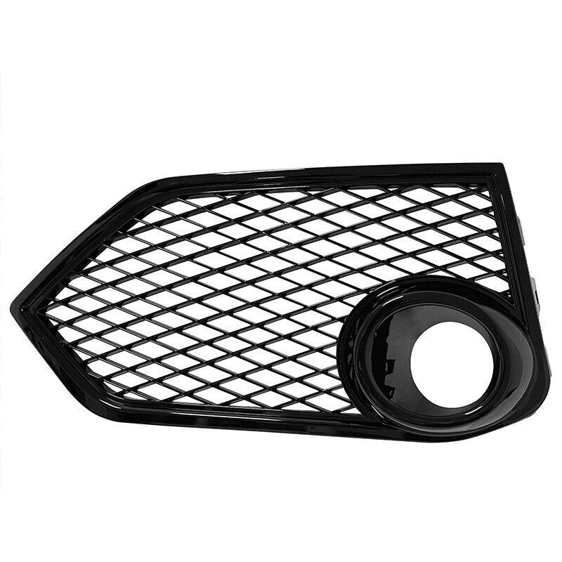 Car Front Bumper Mesh Fog Light Cover For Honda Civic Type R FK8 2017 2018 2019 2020 2021 Mesh Gloss Black Lamp Cover