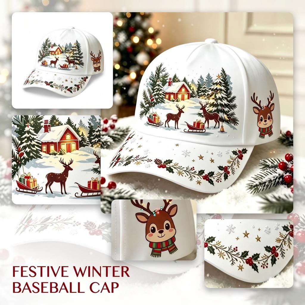 Christmas Baseball with 3D Digital Print for Holiday Parties and Festive Occasions