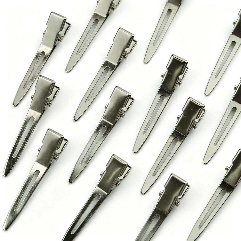 Steel Styling Duckbill Wave Clips for Hair Positioning & Root Lifting