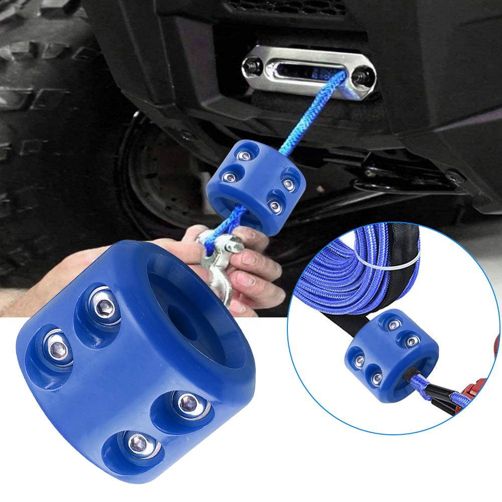 Cable Protector Rubber Plug Rubber Winch Stopper Prevent Pulling Bounce and Abrasion Winch Mount Stop Auto Offroad ATV UTV Parts
