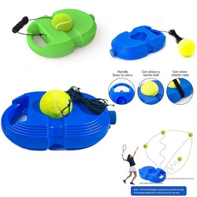 Professionelles Tennis-Trainer-Set für den Haushalt, Linien-Rückschlag-Übung, Tennisball, Elastisches Seil, Strapazierfähig, Einzelspieler-Tennis